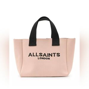 AllSaints Mini Izzy Recycled Tote Bag  Rose Dust Pink NWT